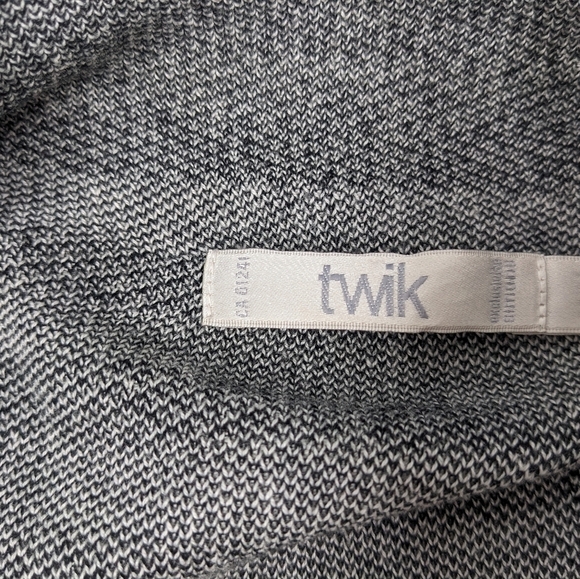 Simons Twik women's open front fringe poncho cardigan size M - Picture 5 of 8